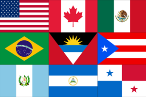 アメリカ周遊国旗