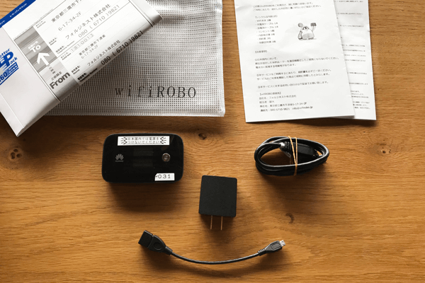 wifiROBOのレンタルセット一式