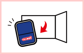 （画像）ロッカーを開ければ「イモトのWiFi」！