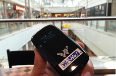 ショッピングモール、ラインセンターの中でのドイツ用レンタルWiFI