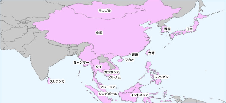 ヨーロッパ周遊　利用可能国マップ